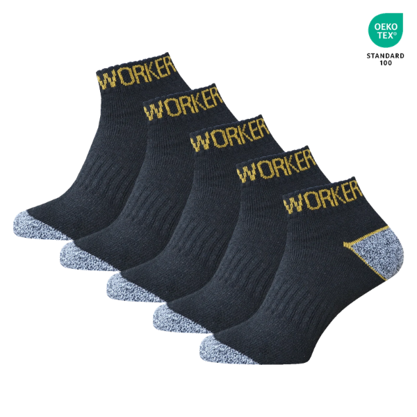 WORKERPRO™ – ΑΝΔΡΙΚΕΣ ΚΑΛΤΣΕΣ ΕΡΓΑΣΙΑΣ 5 ΣΕ 1 ΜΕ ΠΙΣΤΟΠΟΙΗΤΙΚΟ OEKO‑TEX (ΣΕΤ ΤΩΝ 5) - 1,98 € ΤΙΜΗ ΑΝΑ ΤΕΜΑΧΙΟ