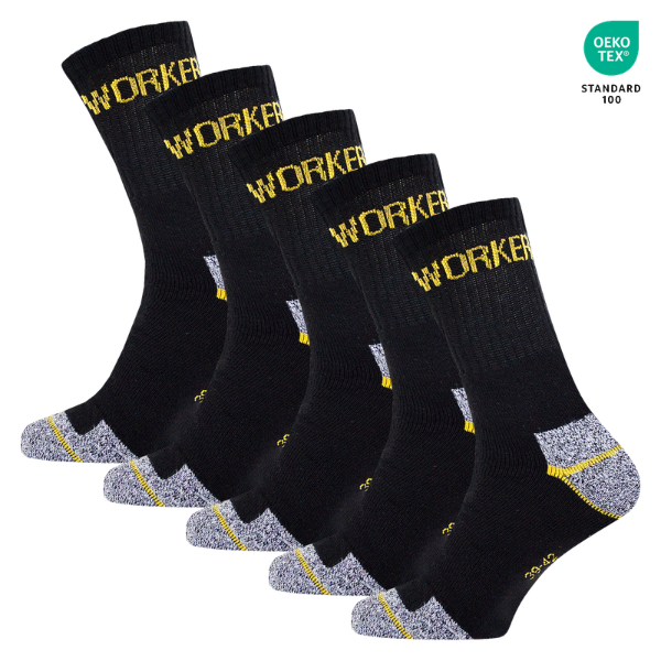 WORKDRY™ – ΚΑΛΤΣΕΣ ΕΡΓΑΣΙΑΣ 5 ΣΕ 1 ΜΕ ΠΙΣΤΟΠΟΙΗΤΙΚΟ OEKO‑TEX (ΣΕΤ ΤΩΝ 5) - 1,98 € ΤΙΜΗ ΑΝΑ ΤΕΜΑΧΙΟ
